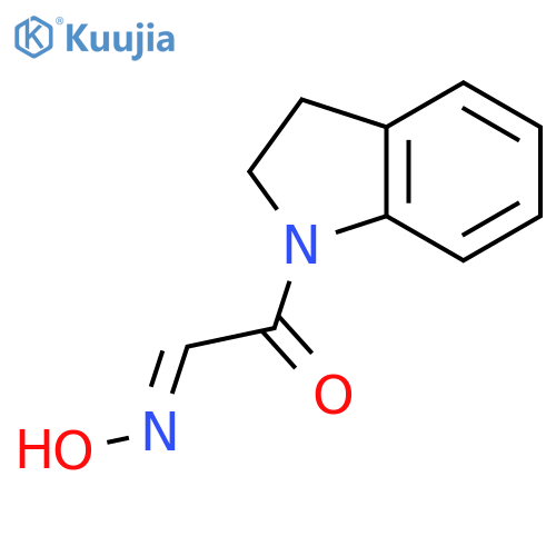 1H-INDOLE, 2,3-DIHYDRO-1-[(HYDROXYIMINO)ACETYL]- structure