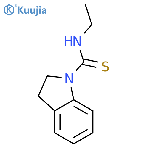 1H-Indole-1-carbothioamide, N-ethyl-2,3-dihydro- structure