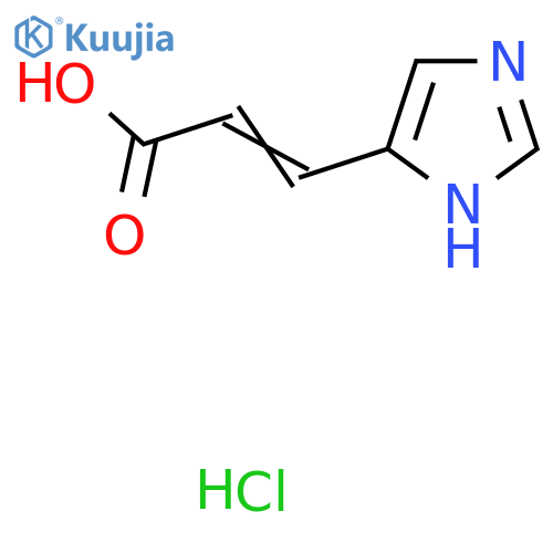 3-(1H-imidazol-4-yl)prop-2-enoic acid hydrochloride structure