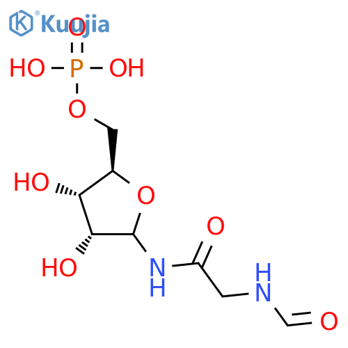 Acetamide, 2-(formylamino)-N-(5-O-phosphono-D-ribofuranosyl)- structure