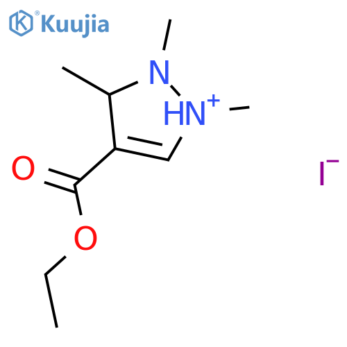 1H-Pyrazolium, 4-(ethoxycarbonyl)-1,2,3-trimethyl-, iodide structure