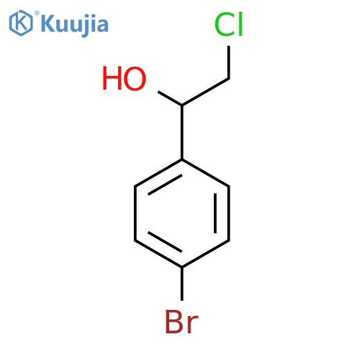 1-(4-bromophenyl)-2-chloroethan-1-ol structure