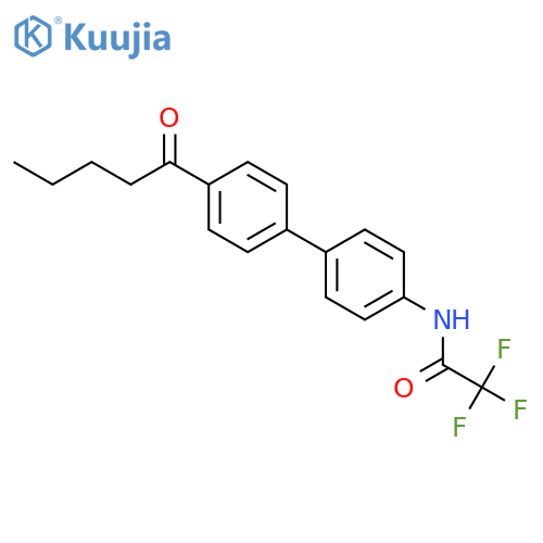Acetamide, 2,2,2-trifluoro-N-[4'-(1-oxopentyl)[1,1'-biphenyl]-4-yl]- structure