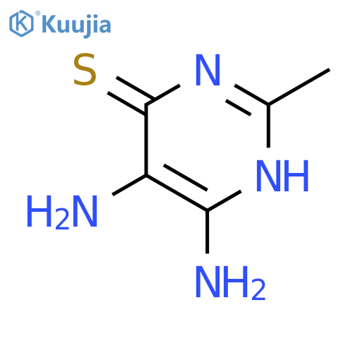 4(1H)-Pyrimidinethione, 5,6-diamino-2-methyl- structure