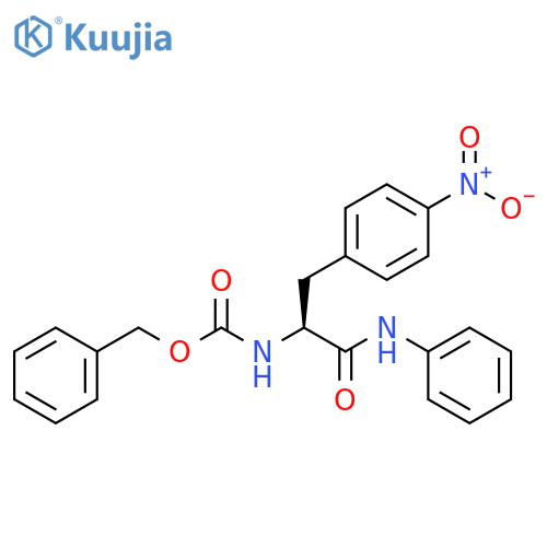 Carbamic acid, [1-[(4-nitrophenyl)methyl]-2-oxo-2-(phenylamino)ethyl]-,phenylmethyl ester, (S)- structure