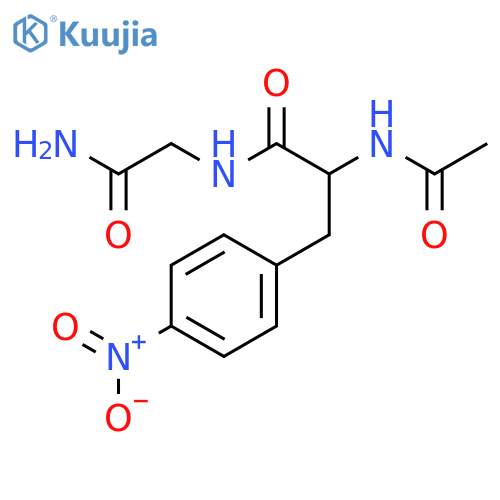 Glycinamide, N-acetyl-4-nitro-L-phenylalanyl- structure