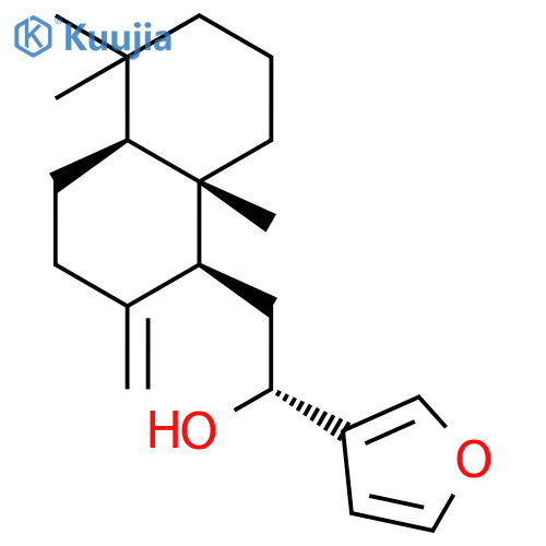 15,16-Epoxy-12R-hydroxylabda-8(17),13(16),14-triene structure
