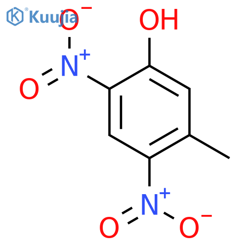 Phenol,5-methyl-2,4-dinitro- structure