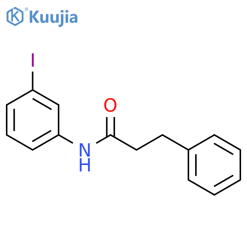 N-(3-iodophenyl)-3-phenyl-propanamide structure