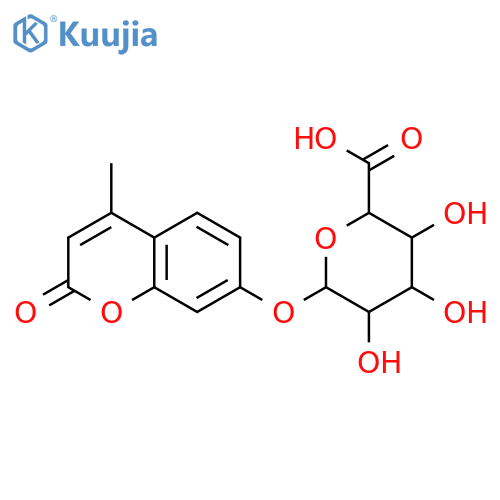 (2S,3S,4S,5R,6S)-3,4,5-trihydroxy-6-[(4-methyl-2-oxo-2H-chromen-7-yl)oxy]oxane-2-carboxylic acid structure
