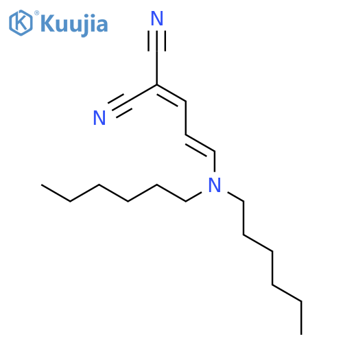 [3-(dihexylamino)allylidene]malononitrile structure