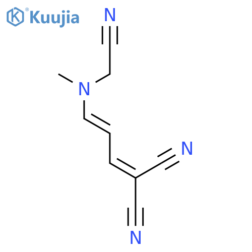 Propanedinitrile, [3-[(cyanomethyl)methylamino]-2-propenylidene]- structure