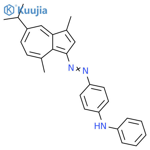 Benzenamine,4-[[3,8-dimethyl-5-(1-methylethyl)-1-azulenyl]azo]-N-phenyl- structure