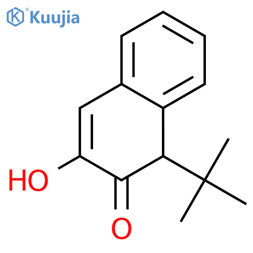 2(1H)-Naphthalenone, 1-(1,1-dimethylethyl)-3-hydroxy- structure