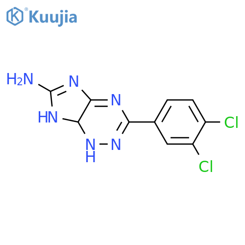 1H-IMIDAZO[4,5-E]-1,2,4-TRIAZIN-6-AMINE, 3-(3,4-DICHLOROPHENYL)- structure