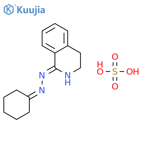 1(2H)-Isoquinolinone, 3,4-dihydro-, cyclohexylidenehydrazone, sulfate(1:1) structure