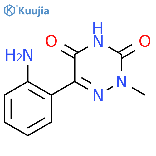 1,2,4-Triazine-3,5(2H,4H)-dione, 6-(2-aminophenyl)-2-methyl- structure