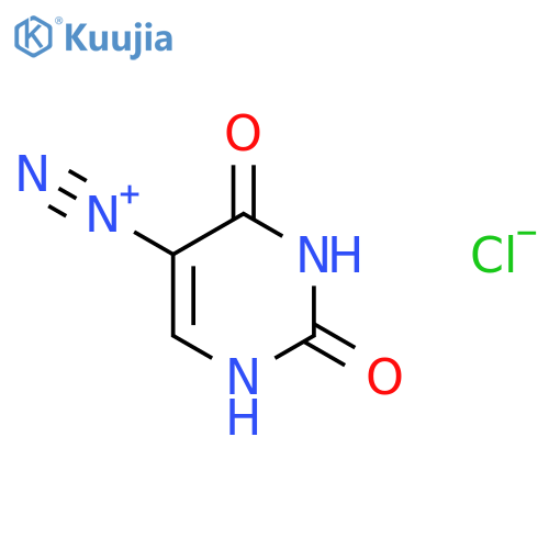 5-Pyrimidinediazonium, 1,2,3,4-tetrahydro-2,4-dioxo-, chloride structure