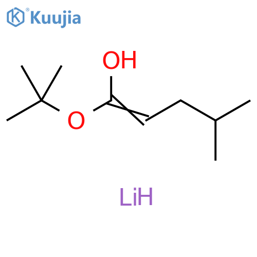 1-Penten-1-ol, 1-(1,1-dimethylethoxy)-4-methyl-, lithium salt structure