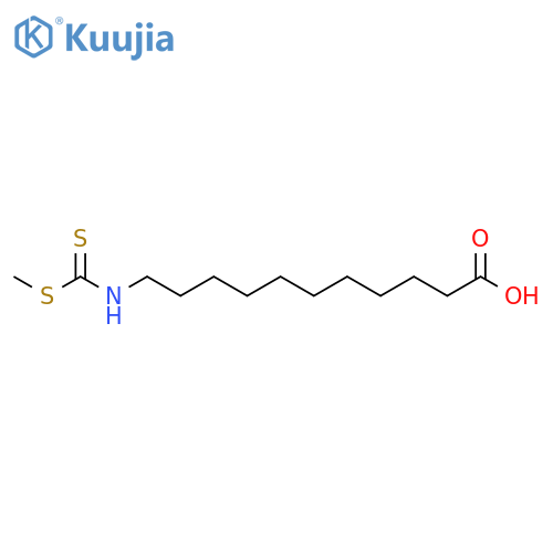 Undecanoic acid, 11-[[(methylthio)thioxomethyl]amino]- structure
