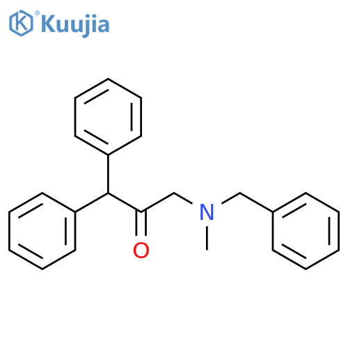 2-Propanone, 3-[methyl(phenylmethyl)amino]-1,1-diphenyl- structure