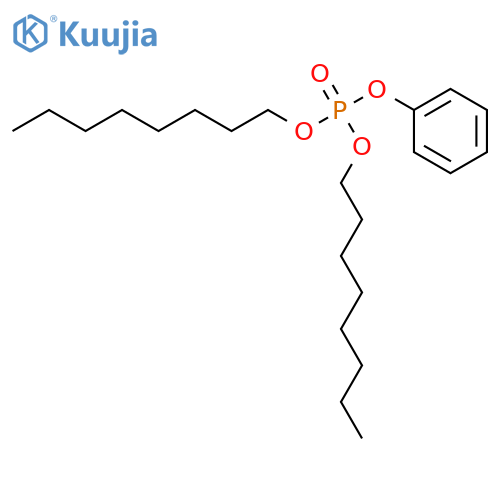 Phosphoric acid,dioctyl phenyl ester structure