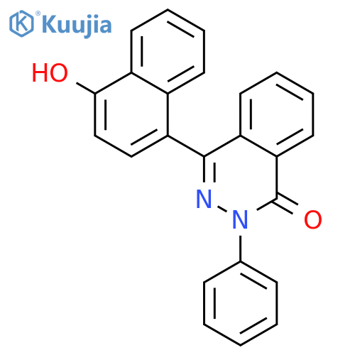 1(2H)-Phthalazinone, 4-(4-hydroxy-1-naphthalenyl)-2-phenyl- structure