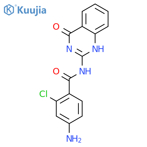 Benzamide, 4-amino-2-chloro-N-(1,4-dihydro-4-oxo-2-quinazolinyl)- structure