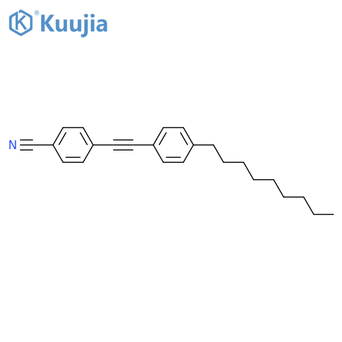 Benzonitrile, 4-[(4-nonylphenyl)ethynyl]- structure