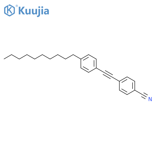 Benzonitrile, 4-[(4-decylphenyl)ethynyl]- structure