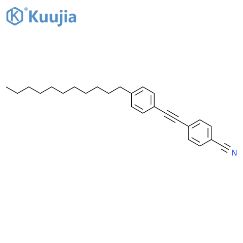 Benzonitrile, 4-[(4-undecylphenyl)ethynyl]- structure