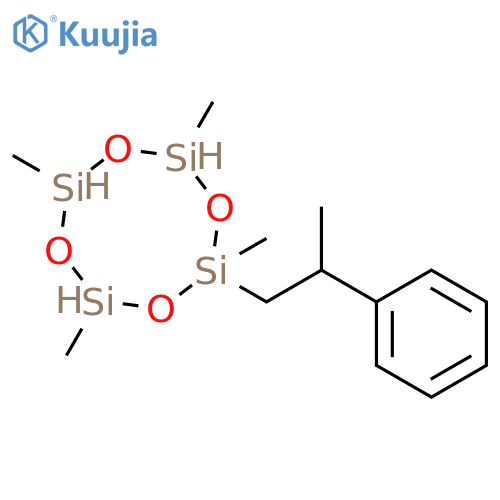 CYCLOTETRASILOXANE, 2,4,6,8-TETRAMETHYL-2-(2-PHENYLPROPYL)- structure
