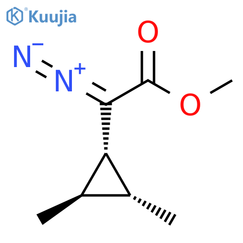 Cyclopropaneacetic acid, α-diazo-2,3-dimethyl-, methyl ester, (1α,2α,3β)- structure