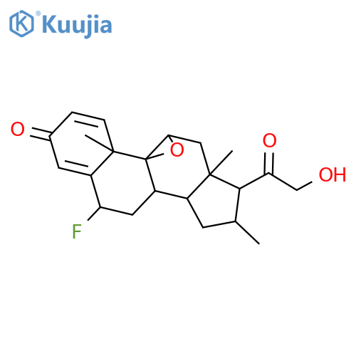(6α,9β,11β,16α)-9,11-Epoxy-6-fluoro-21-hydroxy-16-methyl-pregna-1,4-diene-3,20-dione structure