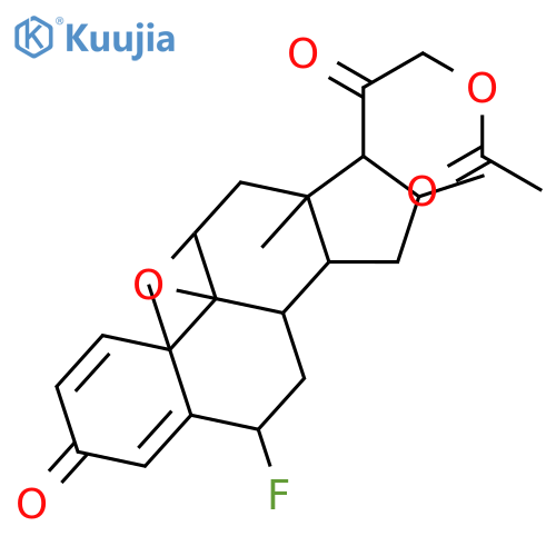 (6a,9b,11b,16a)-21-(Acetyloxy)-9,11-epoxy-6-fluoro-16-methyl-pregna-1,4-diene-3,20-dione structure