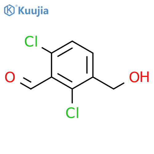 Benzaldehyde, 2,6-dichloro-3-(hydroxymethyl)- structure