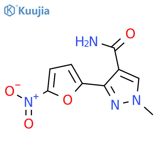 1H-Pyrazole-4-carboxamide, 1-methyl-3-(5-nitro-2-furanyl)- structure