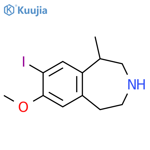 7-iodo-8-methoxy-5-methyl-2,3,4,5-tetrahydro-1H-3-benzazepine structure