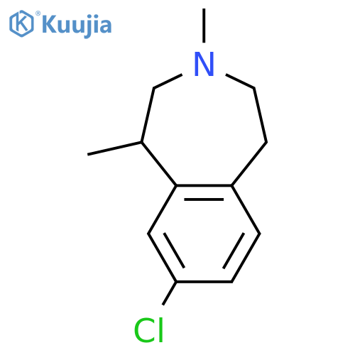 1H-3-BENZAZEPINE, 8-CHLORO-2,3,4,5-TETRAHYDRO-1,3-DIMETHYL- structure