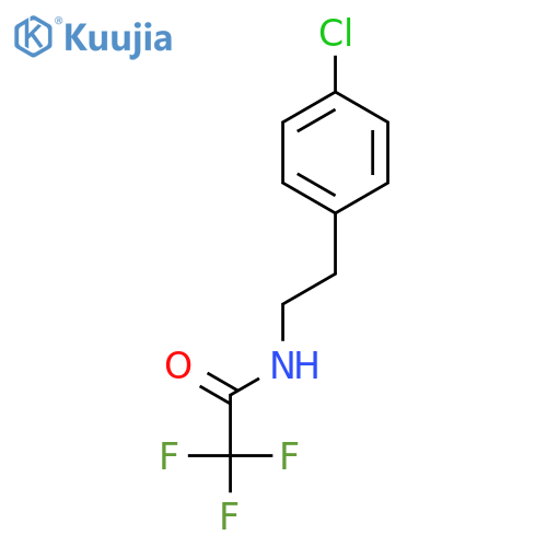 N-2-(4-chlorophenyl)ethyl-2,2,2-trifluoroacetamide structure