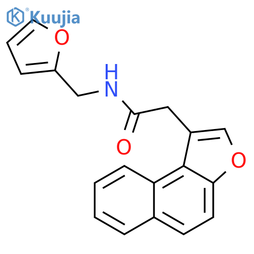 N-(furan-2-yl)methyl-2-{naphtho2,1-bfuran-1-yl}acetamide structure