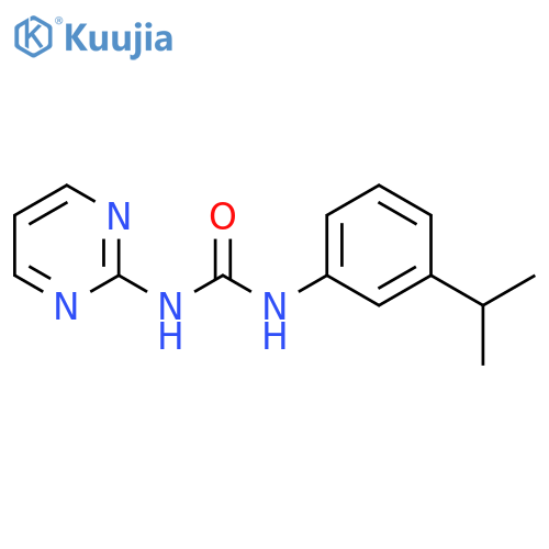 Urea, N-[3-(1-methylethyl)phenyl]-N'-2-pyrimidinyl- structure