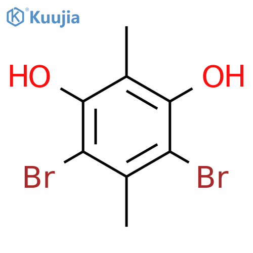 1,3-Benzenediol, 4,6-dibromo-2,5-dimethyl- structure