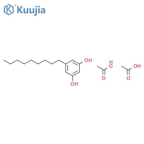 1,3-Benzenediol, 5-nonyl-, diacetate structure