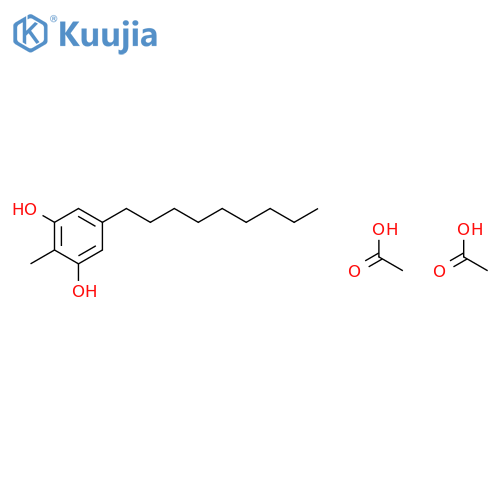 1,3-Benzenediol, 2-methyl-5-nonyl-, diacetate structure