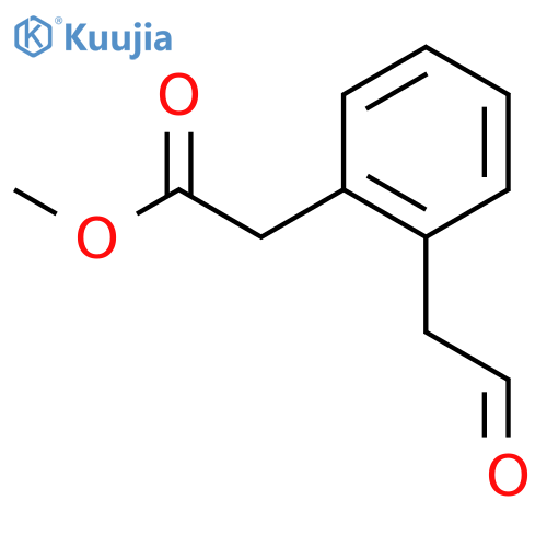 Methyl 2-(2-(2-oxoethyl)phenyl)acetate structure