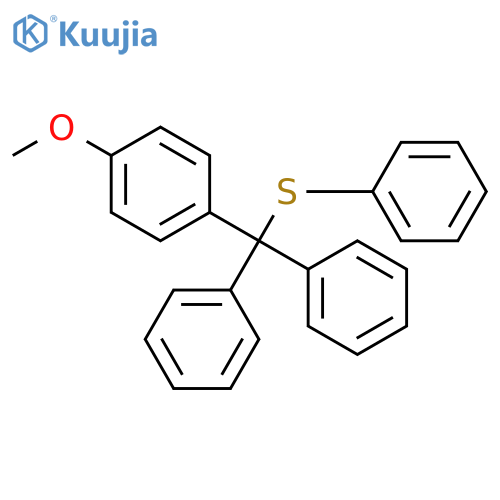 Benzene, 1-[diphenyl(phenylthio)methyl]-4-methoxy- structure
