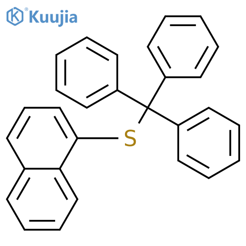 Naphthalene, 1-[(triphenylmethyl)thio]- structure