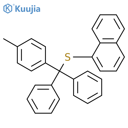Naphthalene, 1-[[(4-methylphenyl)diphenylmethyl]thio]- structure