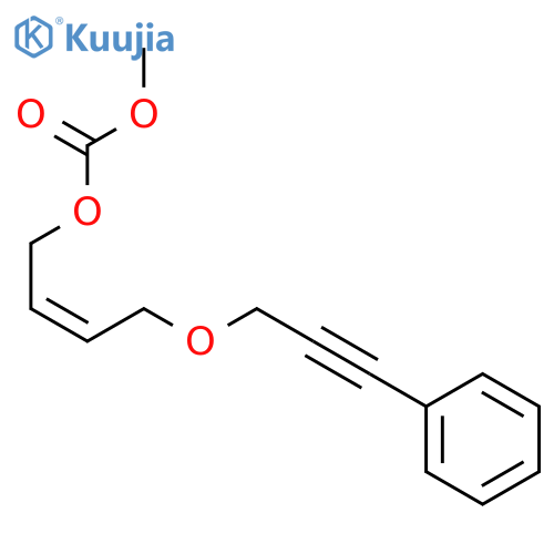 CARBONIC ACID, METHYL (2Z)-4-[(3-PHENYL-2-PROPYNYL)OXY]-2-BUTENYL ESTER structure